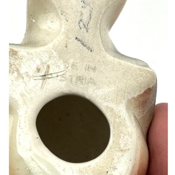 VTG Glossy Chickadee Bird Figurine Made in Austria Golden Crown - Picture 10 of 13